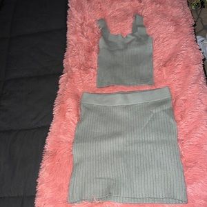 matching skirt set